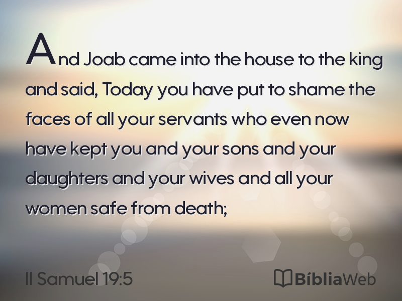 II Samuel 19:5 em imagem para compartilhar