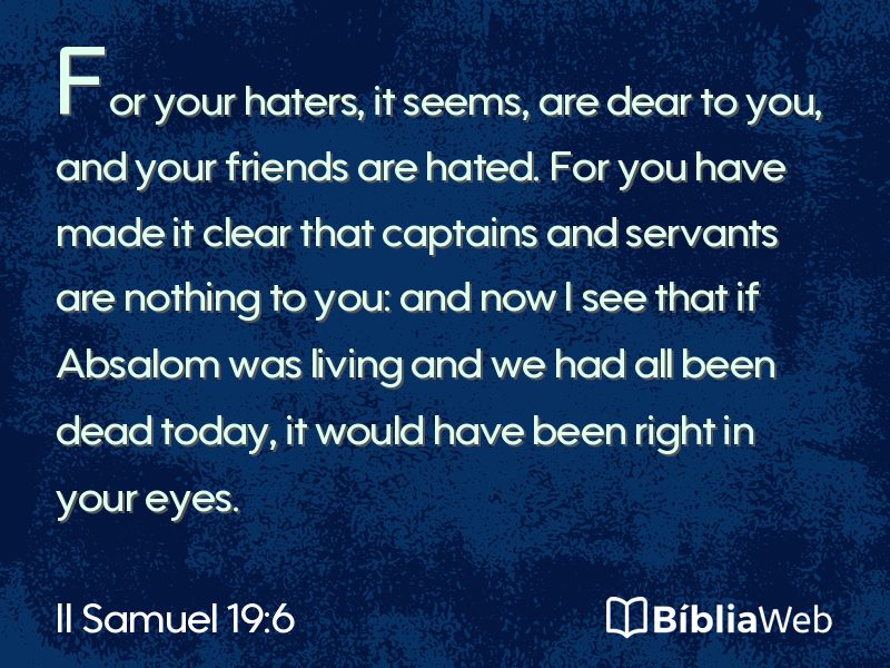 II Samuel 19:6 em imagem para compartilhar