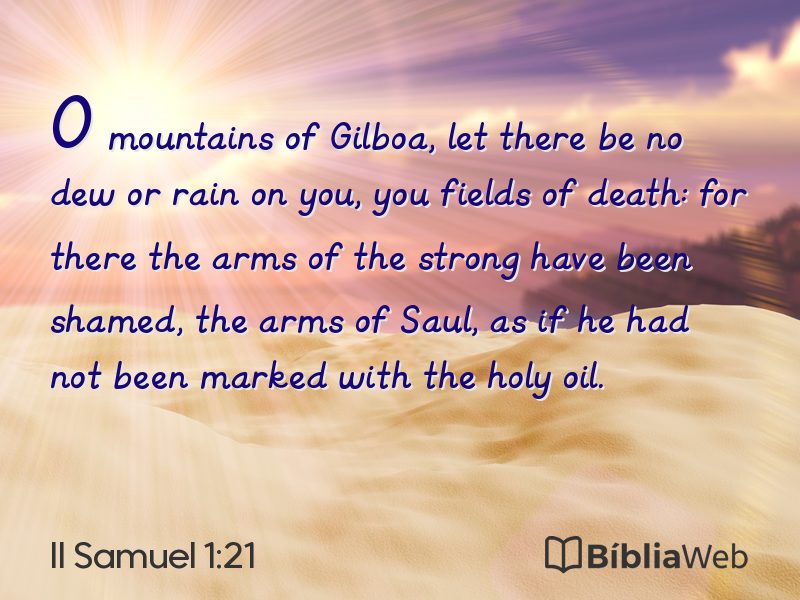 II Samuel 1:21 em imagem para compartilhar