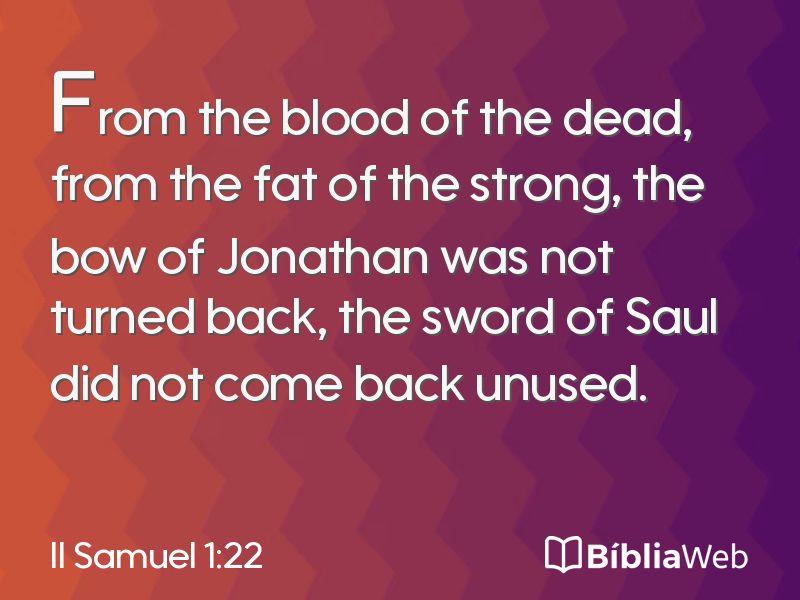 II Samuel 1:22 em imagem para compartilhar