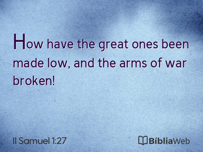 II Samuel 1:27 em imagem para compartilhar