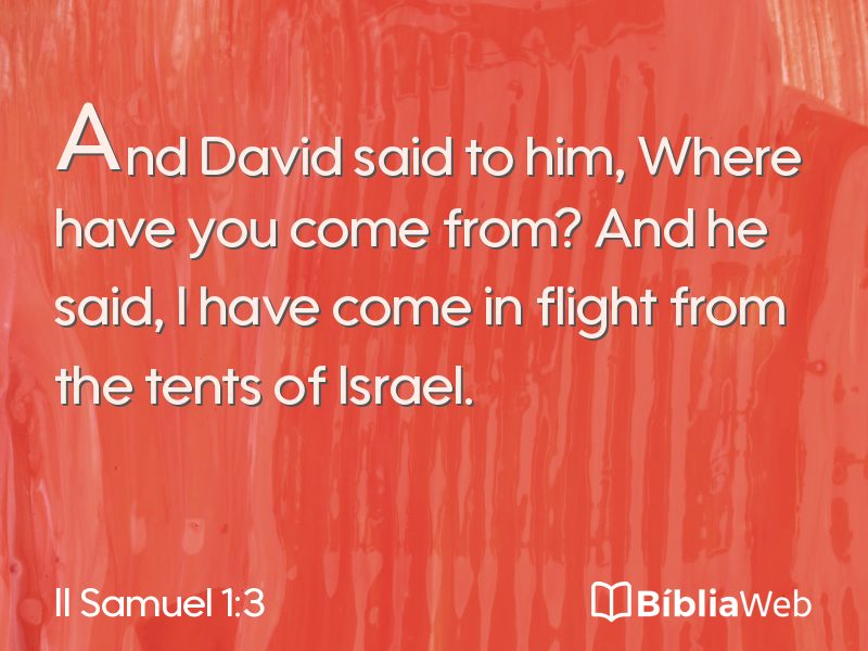 II Samuel 1:3 em imagem para compartilhar