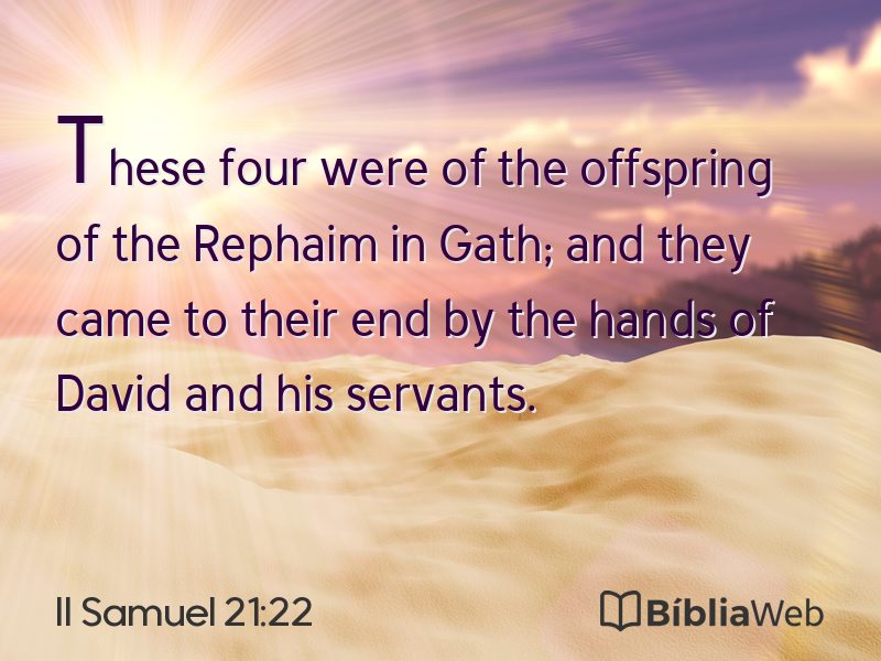 II Samuel 21:22 em imagem para compartilhar