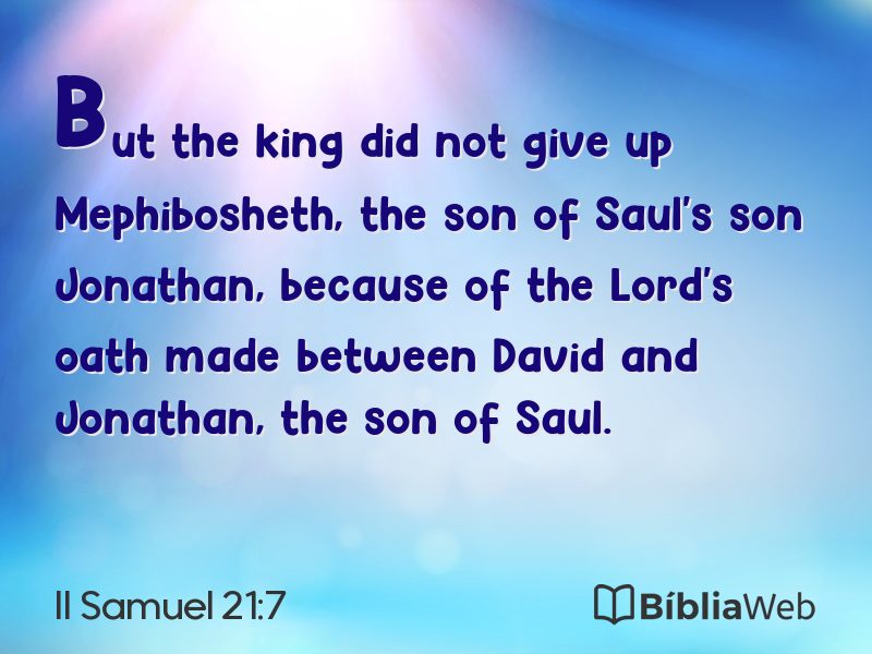 II Samuel 21:7 em imagem para compartilhar