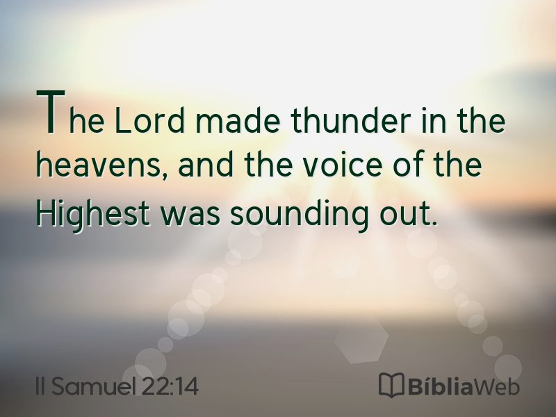 II Samuel 22:14 em imagem para compartilhar