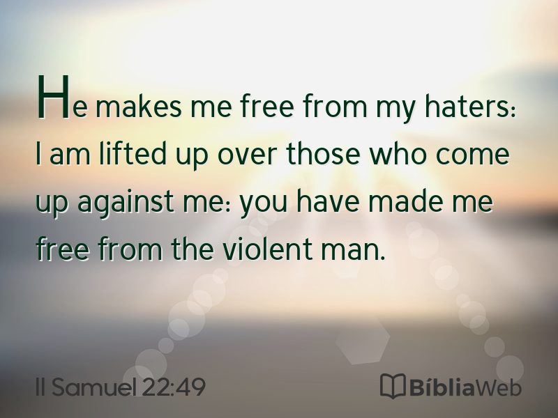II Samuel 22:49 em imagem para compartilhar