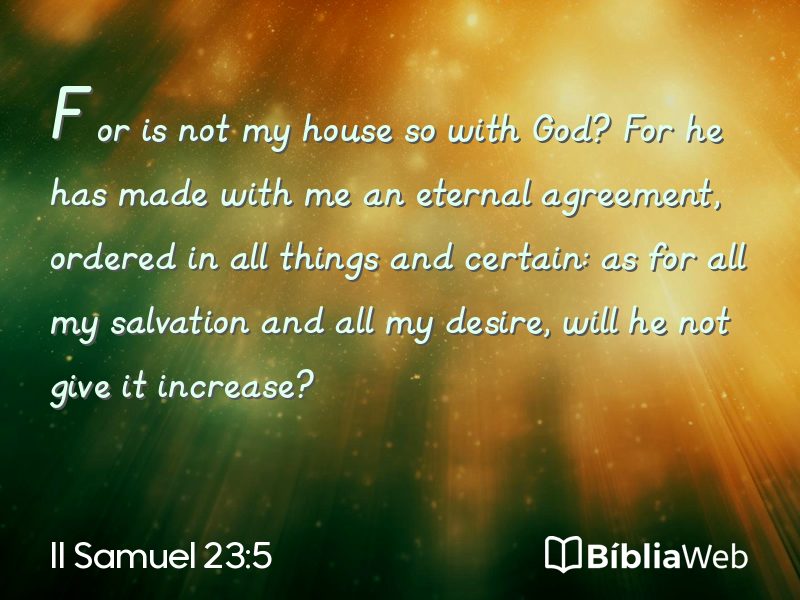 II Samuel 23:5 em imagem para compartilhar