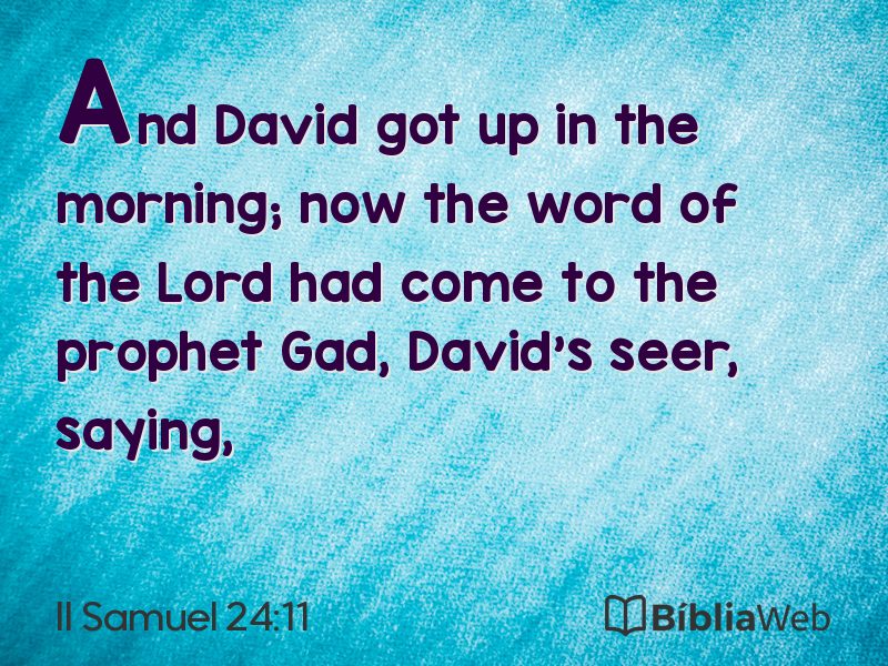 II Samuel 24:11 em imagem para compartilhar