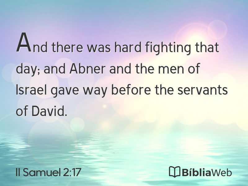 II Samuel 2:17 em imagem para compartilhar