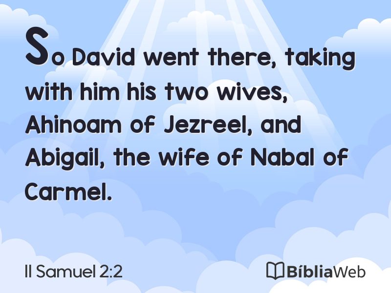 II Samuel 2:2 em imagem para compartilhar