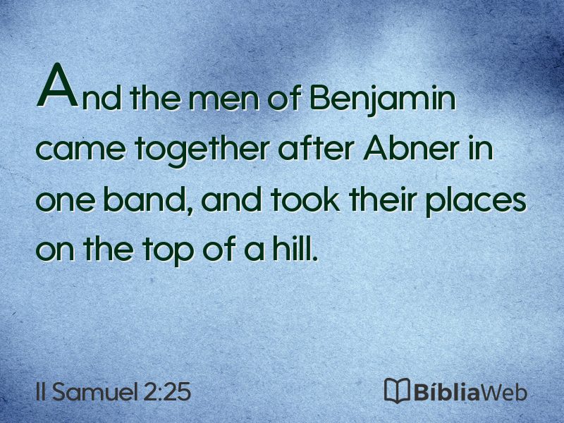 II Samuel 2:25 em imagem para compartilhar