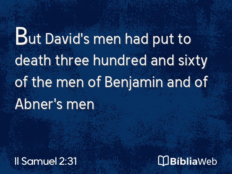 II Samuel 2:31 em imagem para compartilhar
