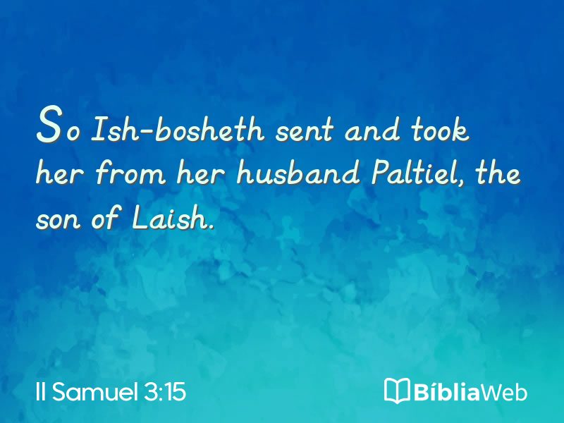 II Samuel 3:15 em imagem para compartilhar