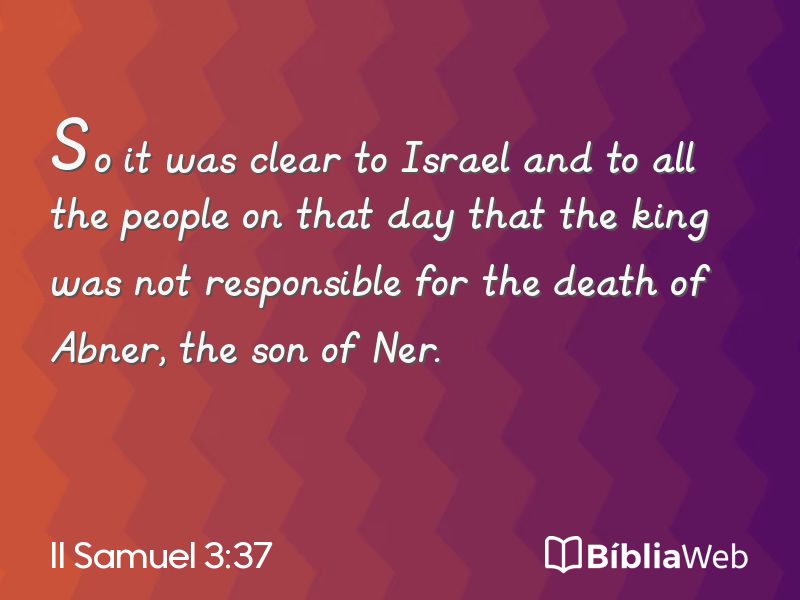 II Samuel 3:37 em imagem para compartilhar