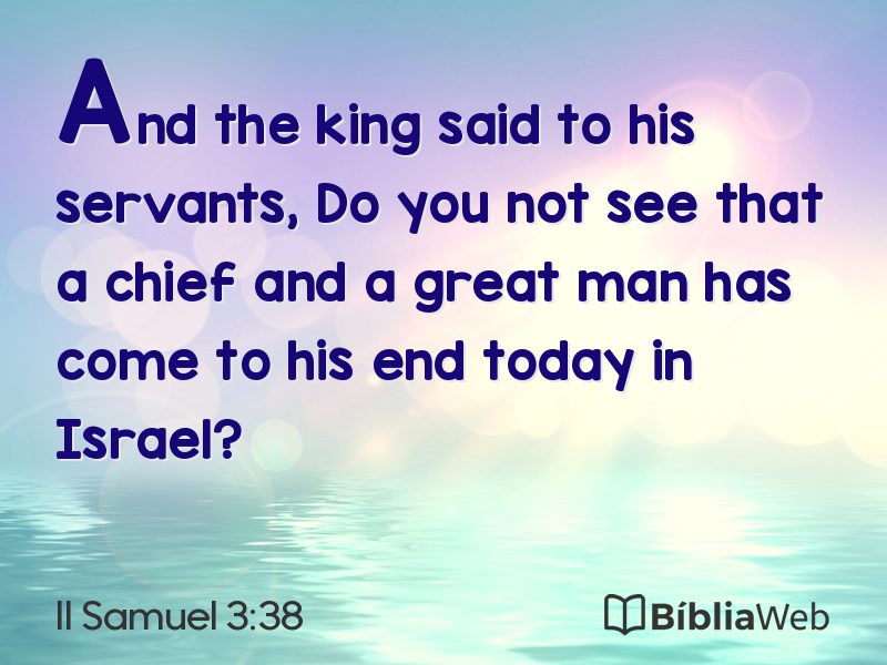 II Samuel 3:38 em imagem para compartilhar