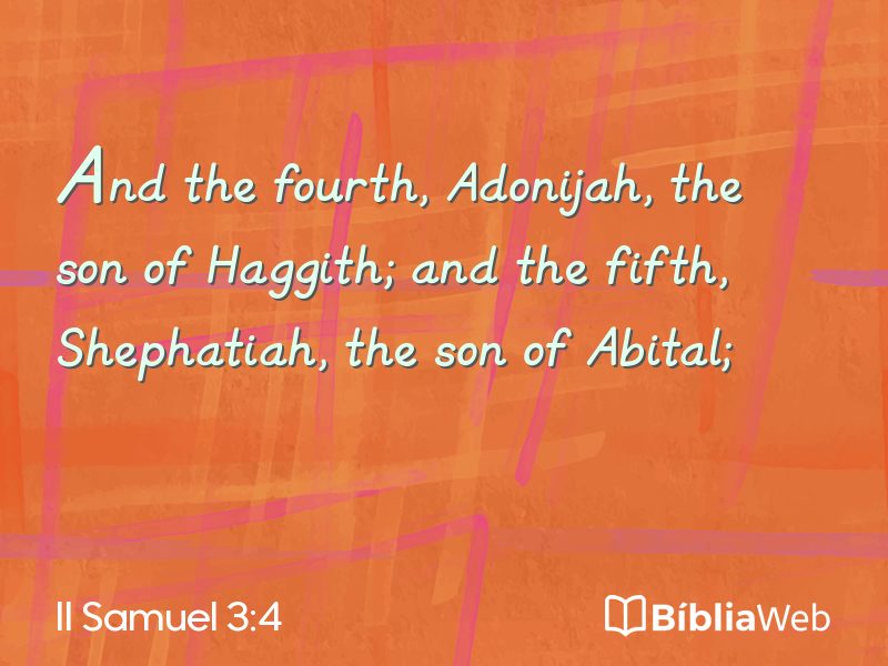 II Samuel 3:4 em imagem para compartilhar