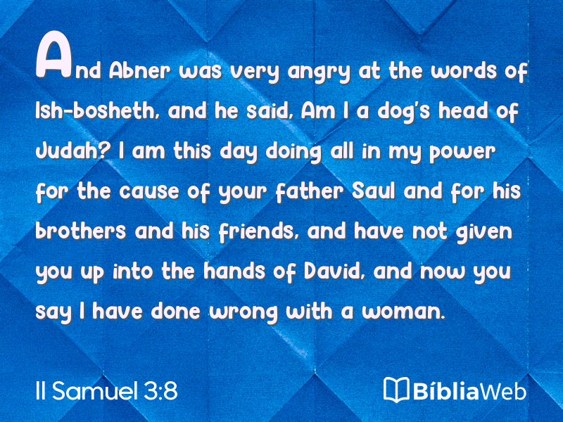 II Samuel 3:8 em imagem para compartilhar