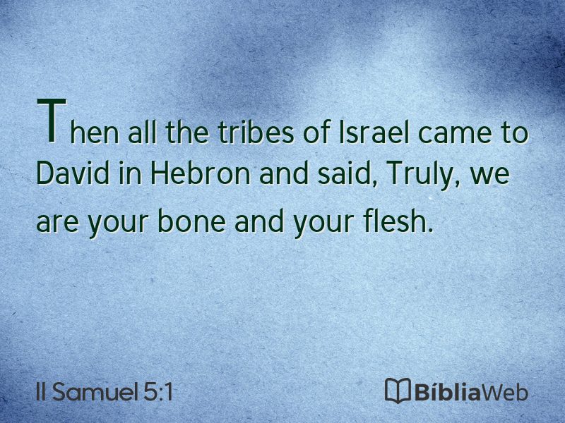 II Samuel 5:1 em imagem para compartilhar