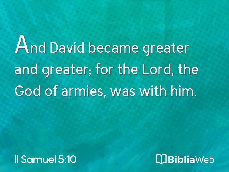 II Samuel 5:10 em imagem para compartilhar
