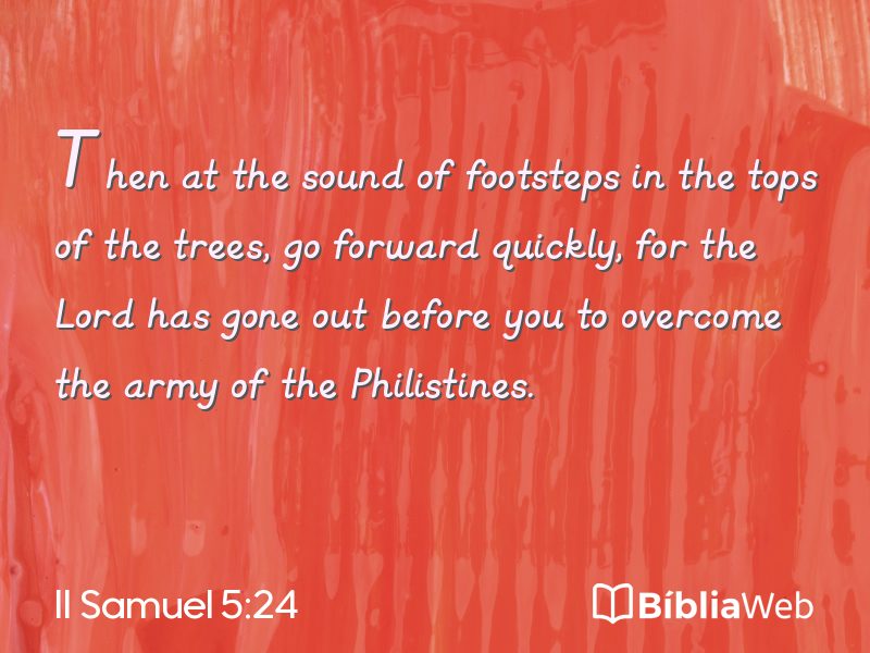 II Samuel 5:24 em imagem para compartilhar