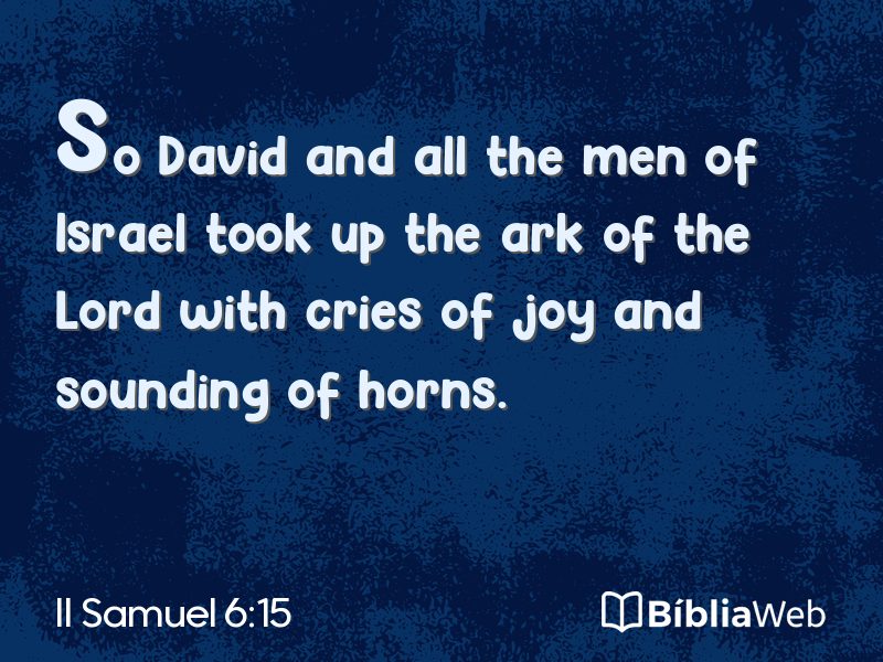II Samuel 6:15 em imagem para compartilhar