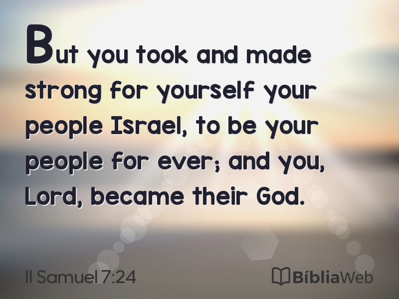 II Samuel 7:24 em imagem para compartilhar