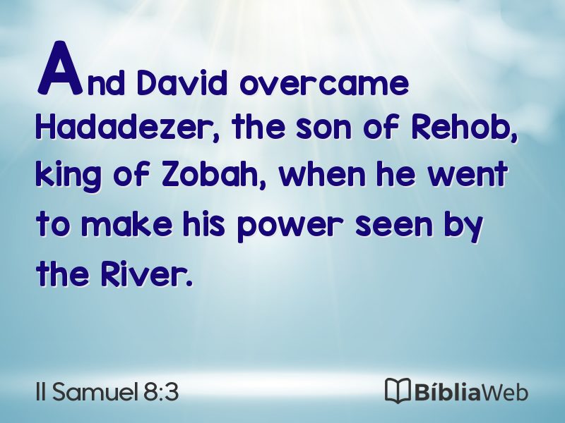 II Samuel 8:3 em imagem para compartilhar