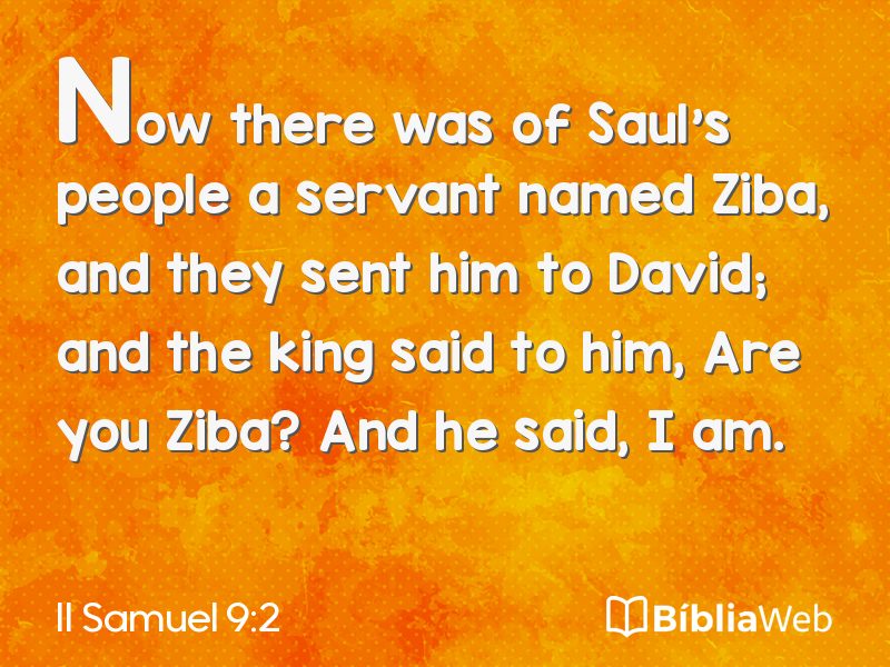 II Samuel 9:2 em imagem para compartilhar