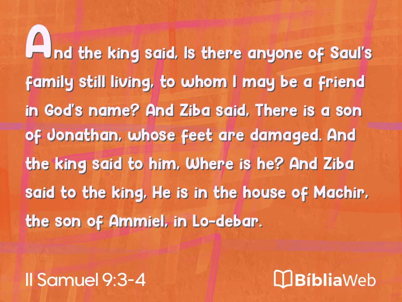 II Samuel 9:3-4 em imagem para compartilhar