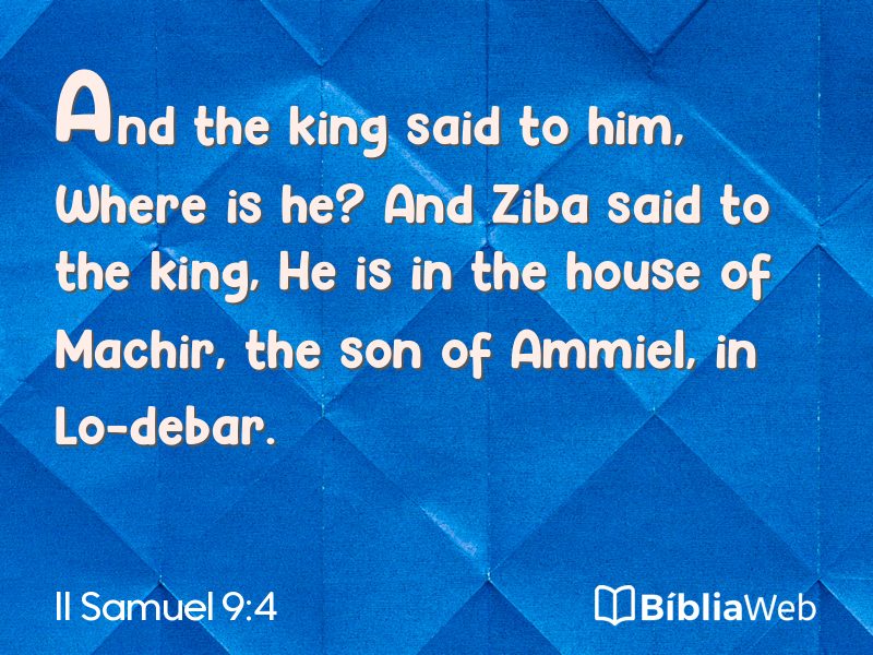 II Samuel 9:4 em imagem para compartilhar