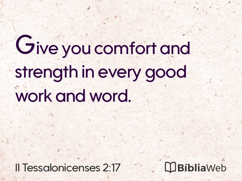 II Tessalonicenses 2:17 em imagem para compartilhar