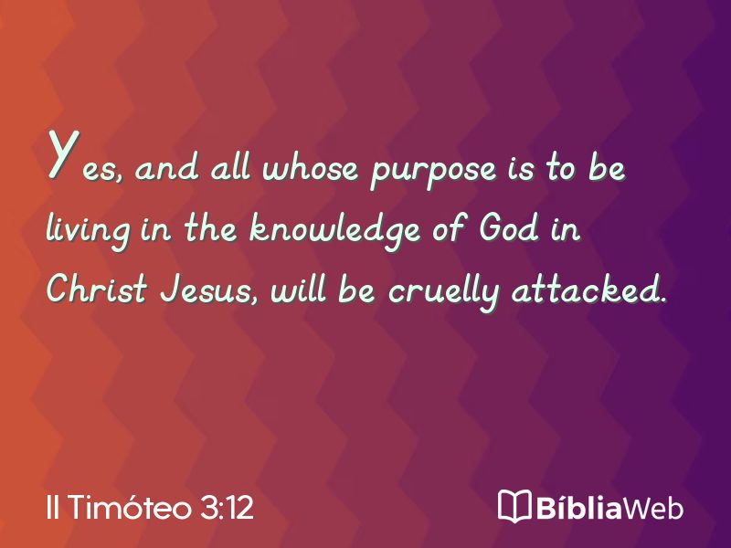 II Timóteo 3:12 em imagem para compartilhar