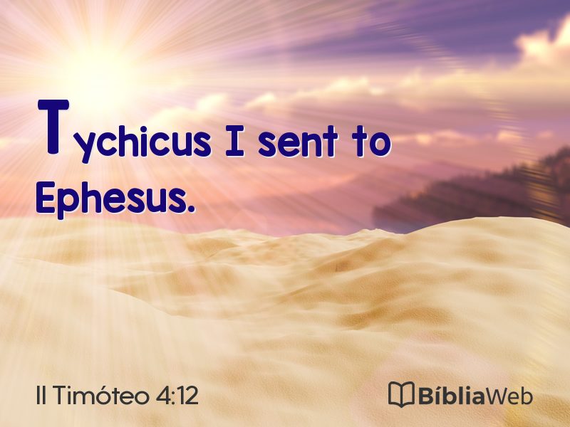 II Timóteo 4:12 em imagem para compartilhar