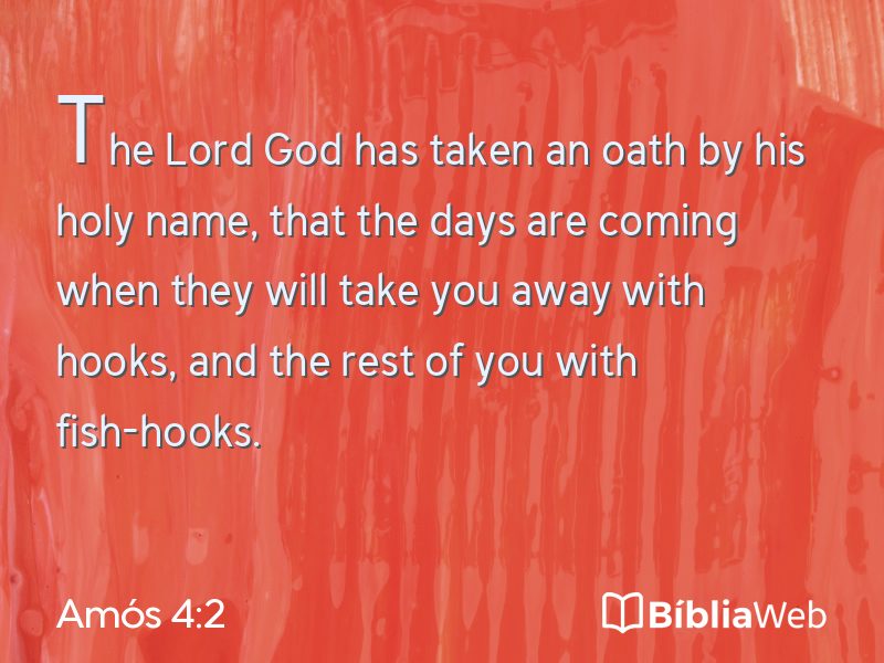 Amós 4:2 em imagem para compartilhar