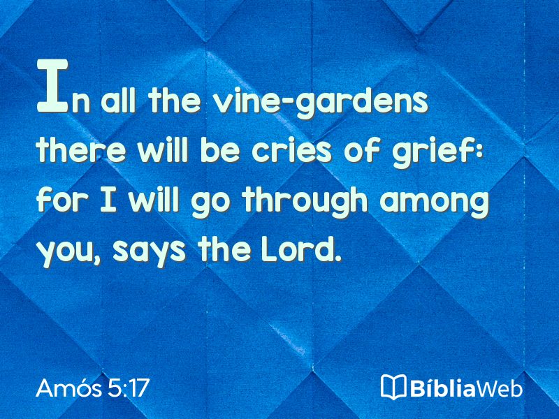 Amós 5:17 em imagem para compartilhar
