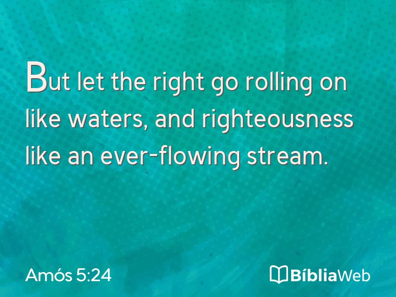 Amós 5:24 em imagem para compartilhar
