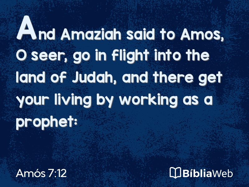 Amós 7:12 em imagem para compartilhar