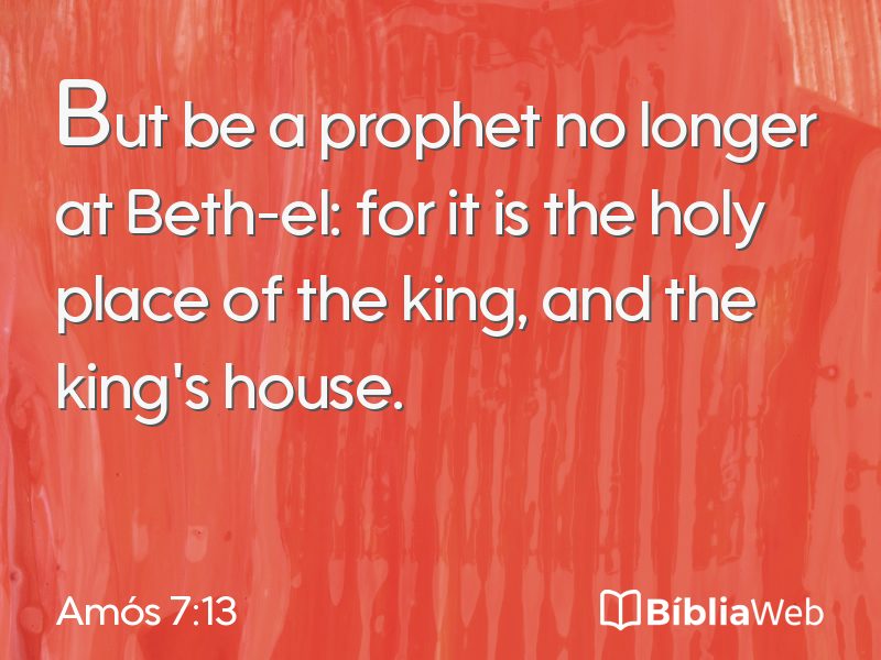 Amós 7:13 em imagem para compartilhar