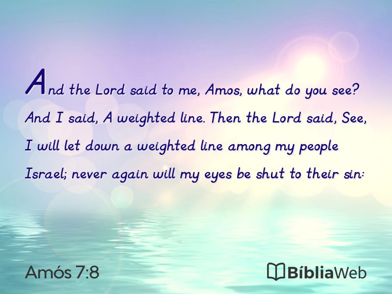 Amós 7:8 em imagem para compartilhar