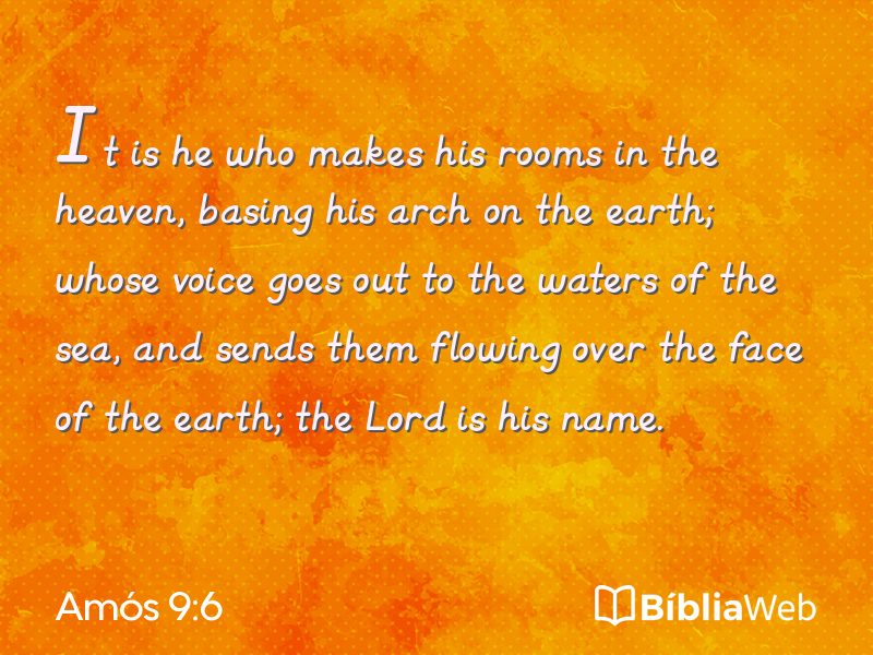 Amós 9:6 em imagem para compartilhar