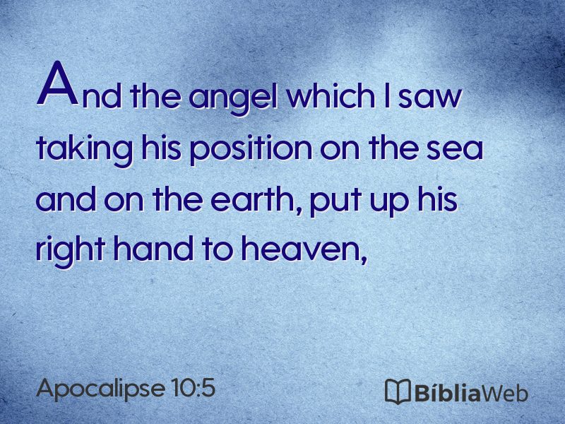 Apocalipse 10:5 em imagem para compartilhar