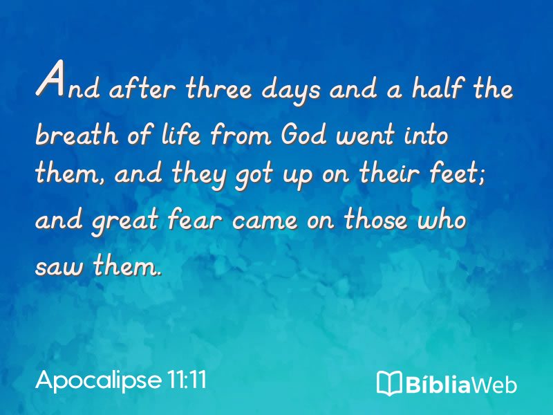 Apocalipse 11:11 em imagem para compartilhar