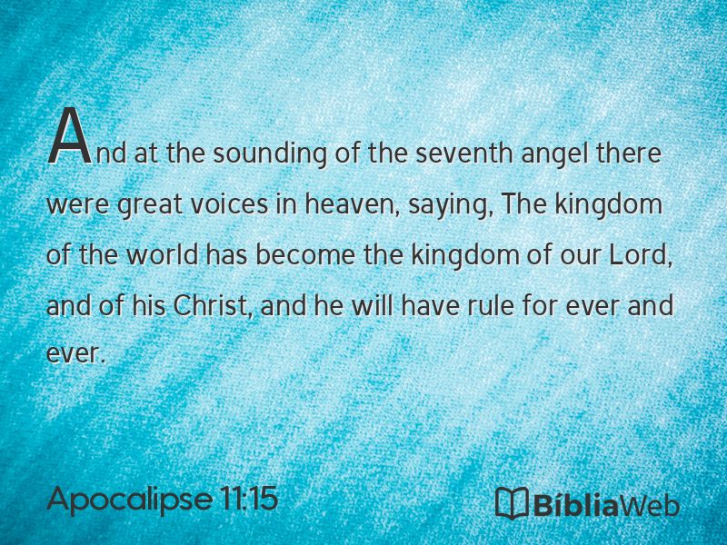Apocalipse 11:15 em imagem para compartilhar