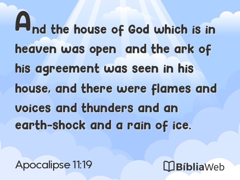 Apocalipse 11:19 em imagem para compartilhar