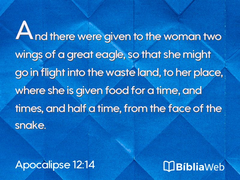 Apocalipse 12:14 em imagem para compartilhar