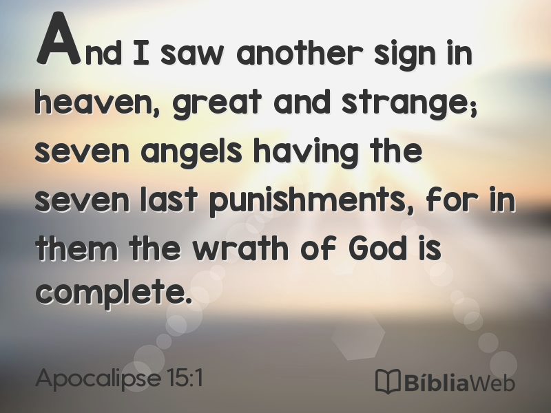 Apocalipse 15:1 em imagem para compartilhar