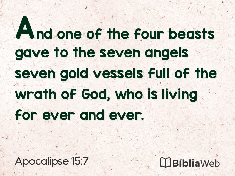 Apocalipse 15:7 em imagem para compartilhar