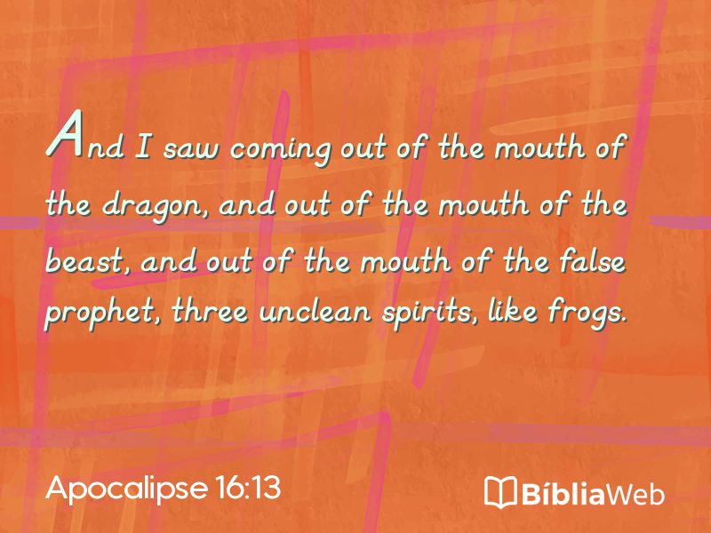 Apocalipse 16:13 em imagem para compartilhar