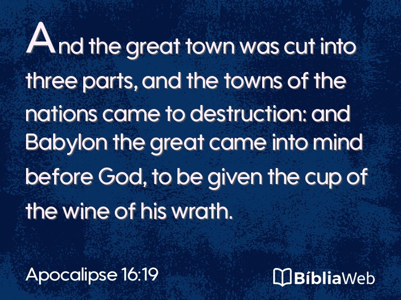 Apocalipse 16:19 em imagem para compartilhar