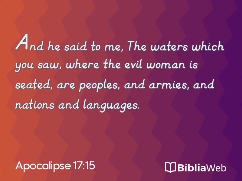 Apocalipse 17:15 em imagem para compartilhar